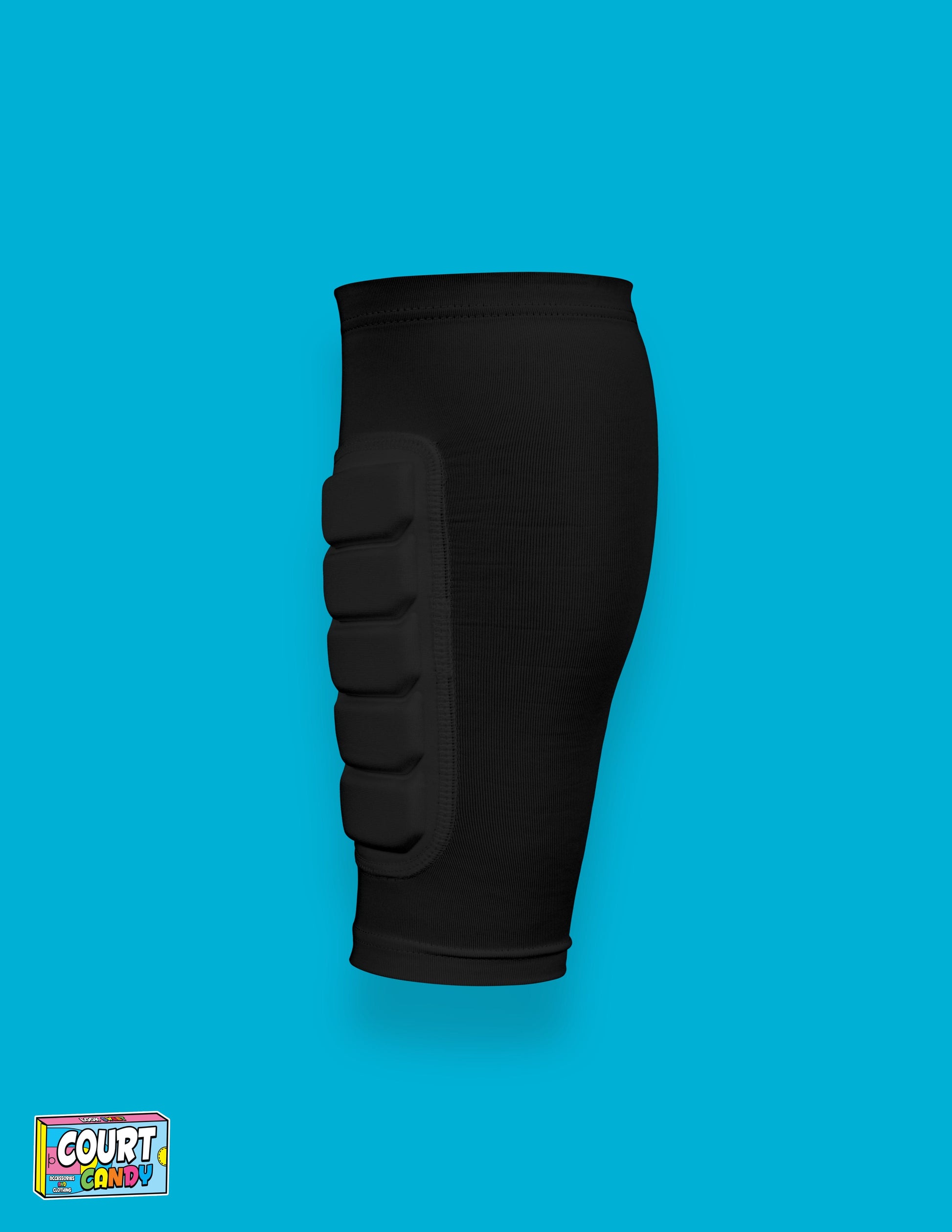 Black Court Candy Basketball Compression Padded Calf Sleeve Calf Sleeves Breathable Polyester Spandex Shin Sleeve Running Sleeve Ankle Short Long Compression Sock Protective Performance Calf Sleeve Injury Prevention Men Women Youth Mens Womans