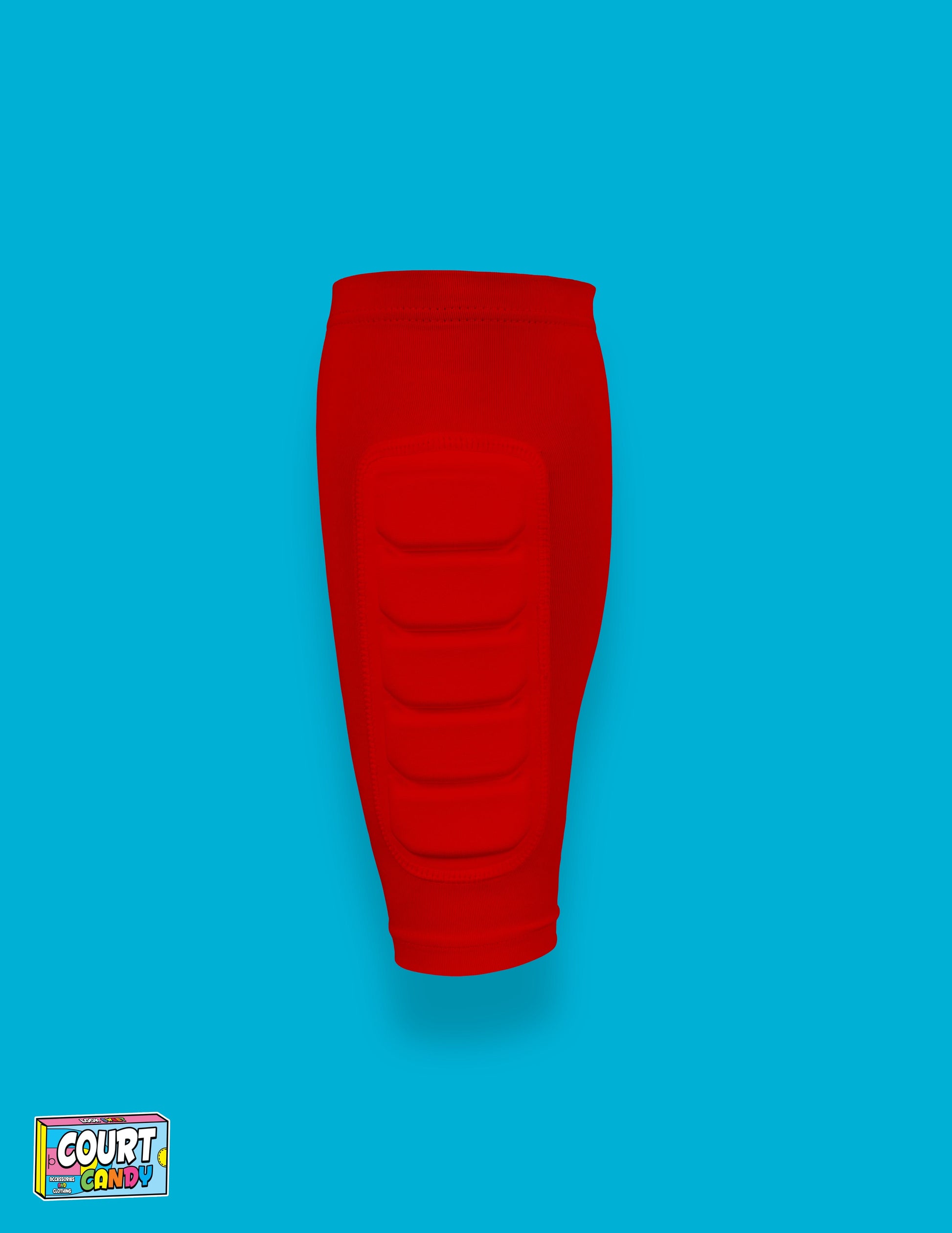 Red Court Candy Basketball Compression Padded Calf Sleeve Calf Sleeves Breathable Polyester Spandex Shin Sleeve Running Sleeve Ankle Short Long Compression Sock Protective Performance Calf Sleeve Injury Prevention Men Women Youth Mens Womans