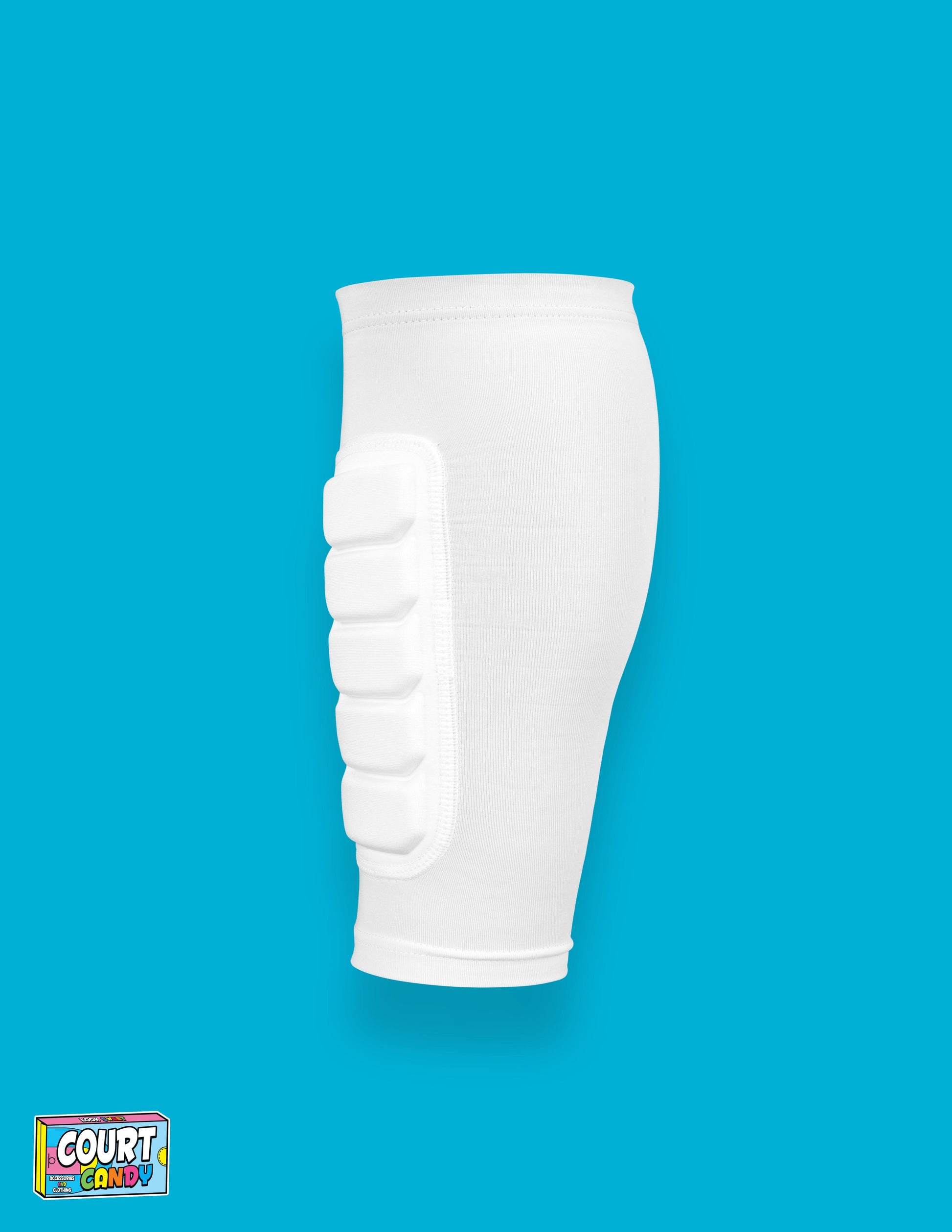 White Court Candy Basketball Compression Padded Calf Sleeve Calf Sleeves Breathable Polyester Spandex Shin Sleeve Running Sleeve Ankle Short Long Compression Sock Protective Performance Calf Sleeve Injury Prevention Men Women Youth Mens Womans