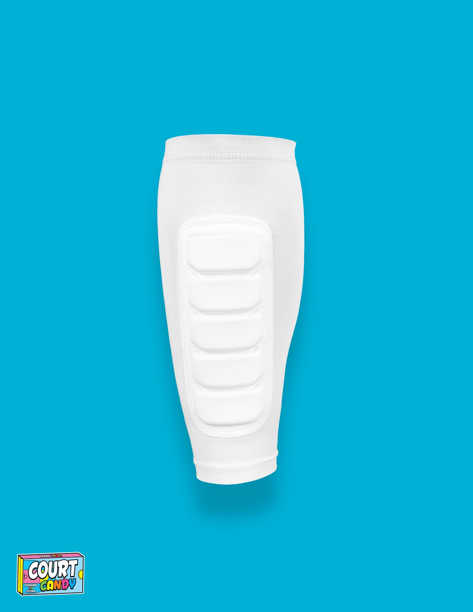 White Court Candy Basketball Compression Padded Calf Sleeve Calf Sleeves Breathable Polyester Spandex Shin Sleeve Running Sleeve Ankle Short Long Compression Sock Protective Performance Calf Sleeve Injury Prevention Men Women Youth Mens Womans