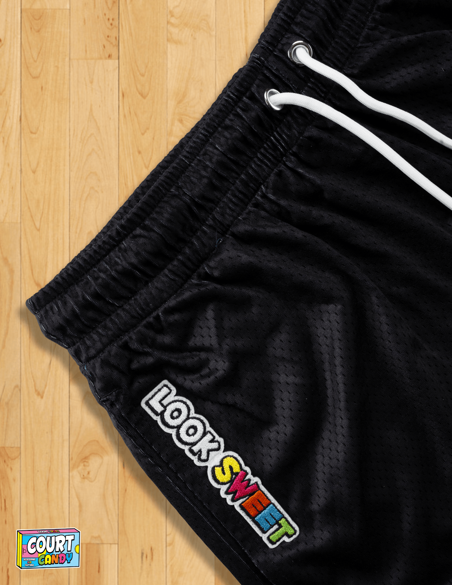 MESH SHORTS - STARTER (BLACK) *SALE