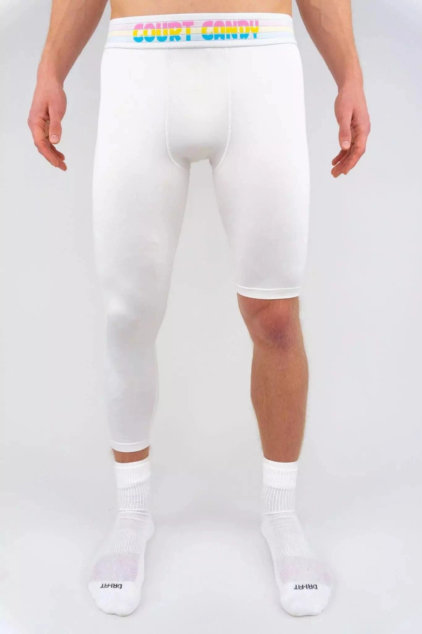 White deals compression tights
