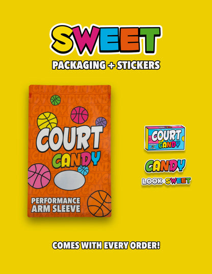 Packaging Court Candy Basketball Compression Arm Sleeve Shooting Sleeve Padded Shooting Sleeve Performance Arm Sleeve NBA Breathable Polyester Spandex Elbow Sleeve Injury Prevention Men Women Youth Mens Womans