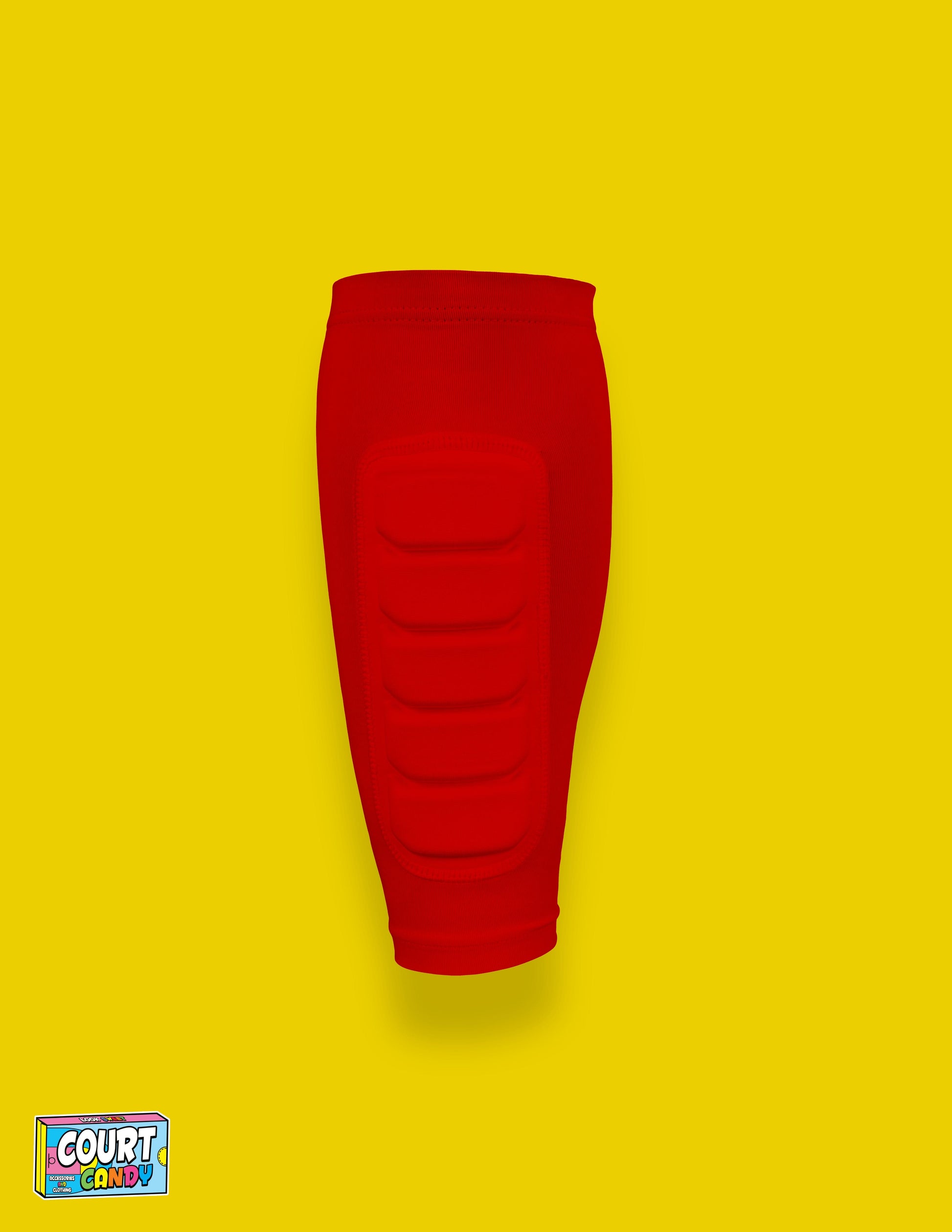 Red Court Candy Basketball Compression Padded Calf Sleeve Calf Sleeves Breathable Polyester Spandex Shin Sleeve Running Sleeve Ankle Short Long Compression Sock Protective Performance Calf Sleeve Injury Prevention Men Women Youth Mens Womans