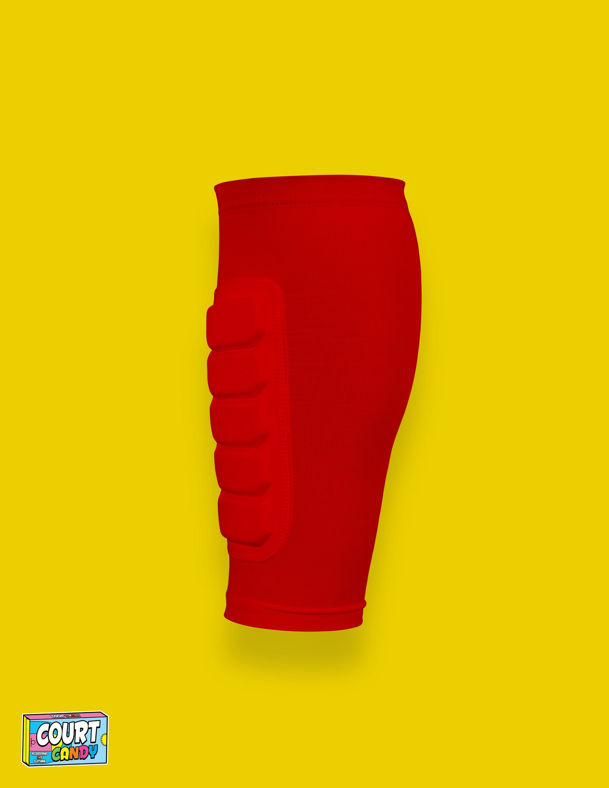 Red Court Candy Basketball Compression Padded Calf Sleeve Calf Sleeves Breathable Polyester Spandex Shin Sleeve Running Sleeve Ankle Short Long Compression Sock Protective Performance Calf Sleeve Injury Prevention Men Women Youth Mens Womans