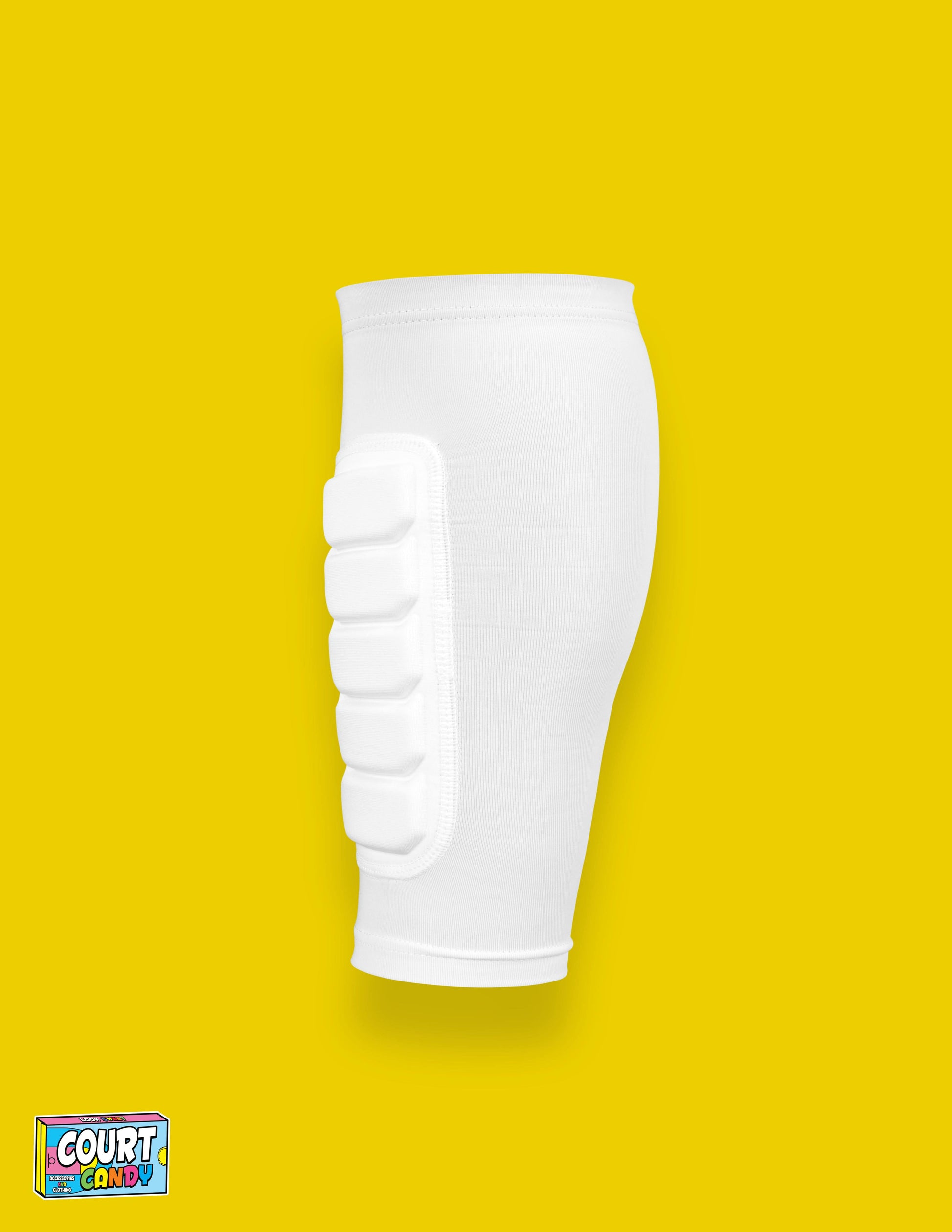 White Court Candy Basketball Compression Padded Calf Sleeve Calf Sleeves Breathable Polyester Spandex Shin Sleeve Running Sleeve Ankle Short Long Compression Sock Protective Performance Calf Sleeve Injury Prevention Men Women Youth Mens Womans