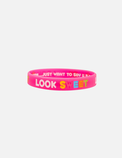 Pink Court Candy Basketball Silicone Wristbands Men Women Youth Mens Womans 